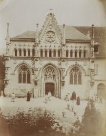 Unknown photographer, Unknown Italian church with monks