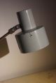 Czechoslovak grey clamp on workshop lamp industrial style - 1960