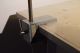 Czechoslovak grey clamp on workshop lamp industrial style - 1960