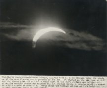Tony Beradi, In Chicago today the shadow of the moon blacked out