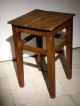 Small wooden workshop stool, vintage, +/- 1950, France