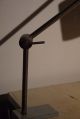 Czechoslovak grey clamp on workshop lamp industrial style - 1960
