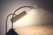 French clamp on laboratory lamp, industrial style - 1970\'s
