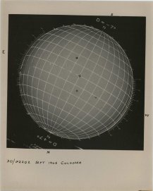 CSIRO Solar Observatory, Sun disc with coordinates #1