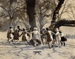 Anonymous, Children welcome spring by dancing in the park
