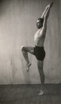 Unknown photographer, Gymnast in the photostudio